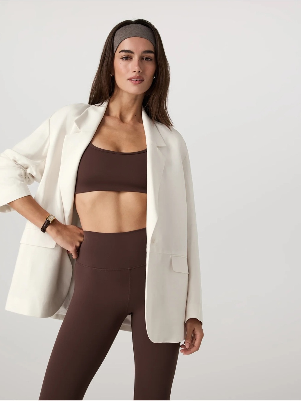 Vuori Trestles Twill Blazer in Marshmallow Size Small